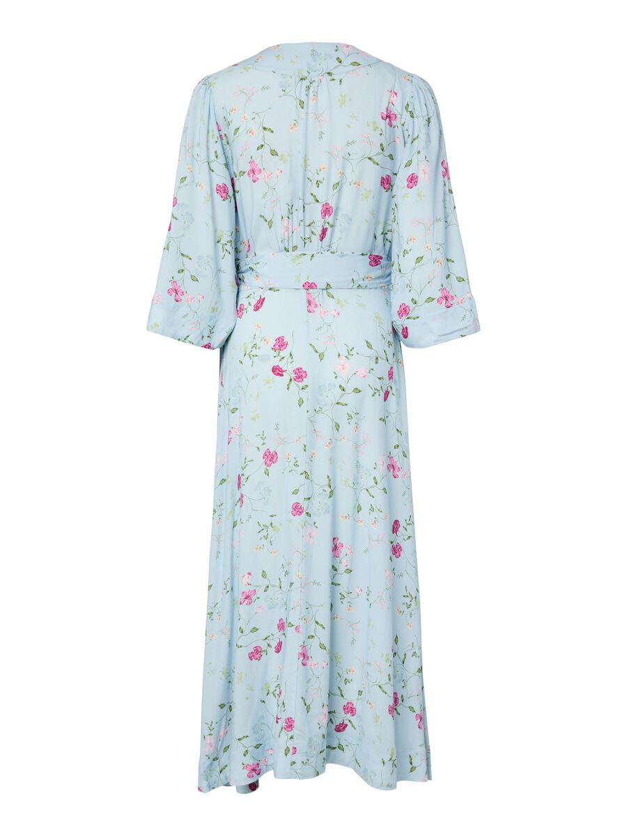 Yassavanna 3/4 Wrap Long Dress, skyway/botalia