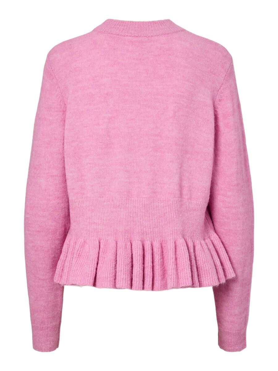 Yasemily Peplum Knit Pullover, Moonlite Mauve