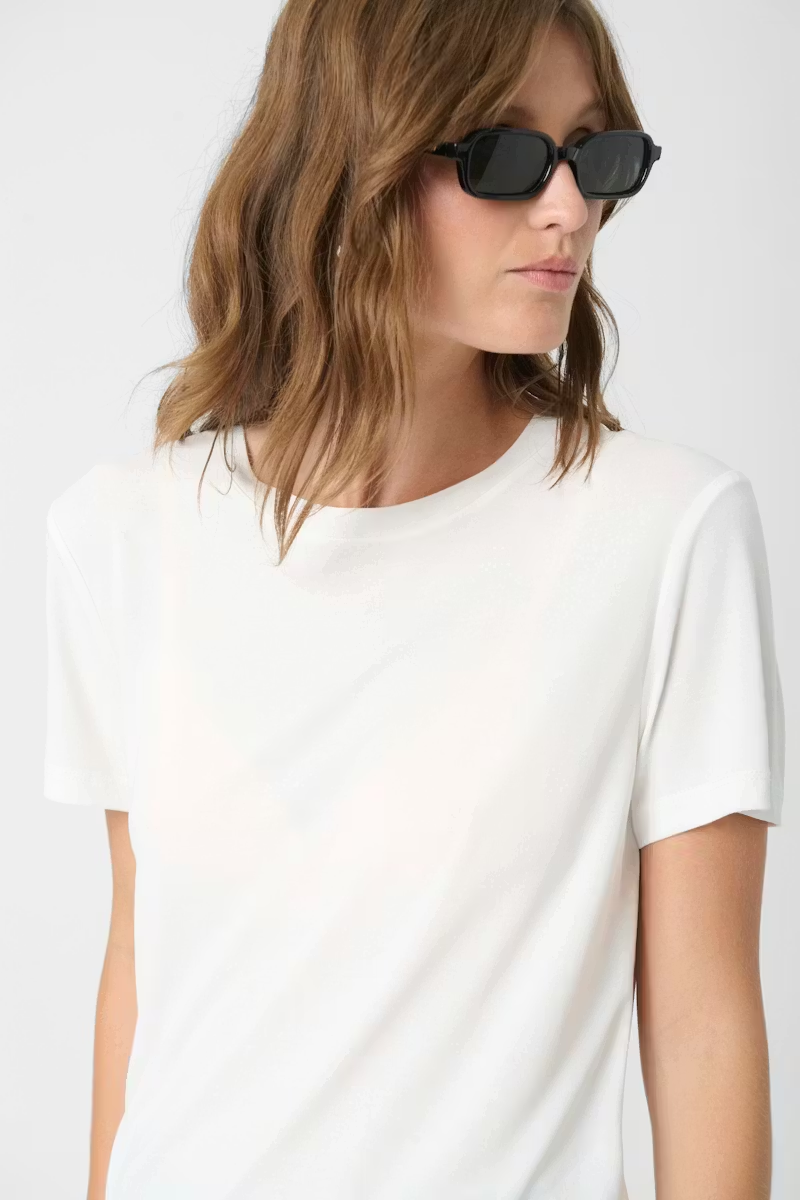 Columbine Tee, broken white