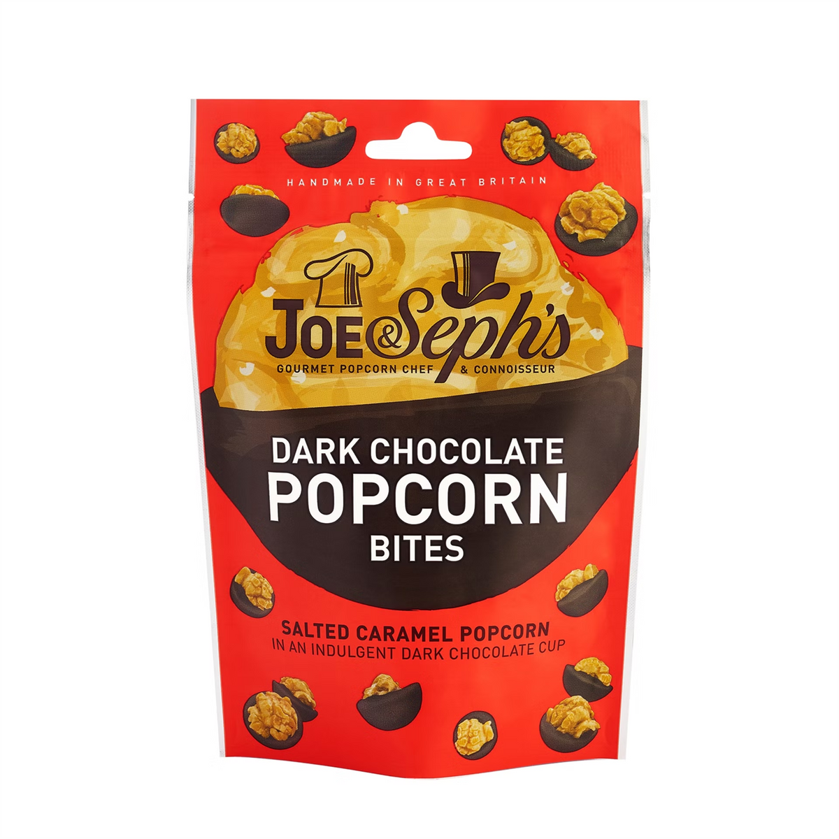 Dark Chocolate Popcorn Bites
