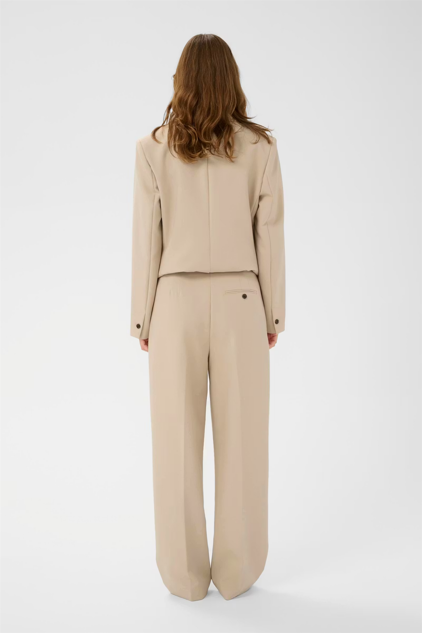 Corinne Suiting Pants, oatmeal