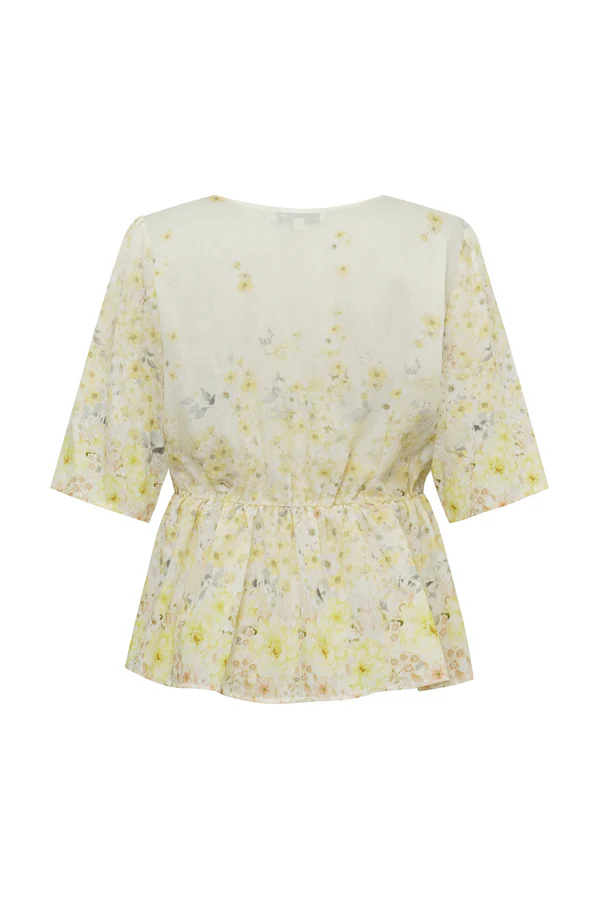 Aurora Blouse, pale yellow