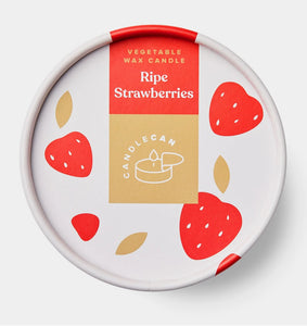 Gourmet Food Candle, ripe strawberries