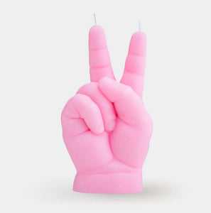 Baby Candle, PEACE, pink