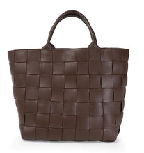 Load image into Gallery viewer, Braided Strap Shopper Chocolate