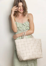 Load image into Gallery viewer, Braided Strap Shopper Grey