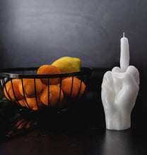 Load image into Gallery viewer, Candle Hand, F*** YOU, white