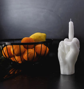 Candle Hand, F*** YOU, white