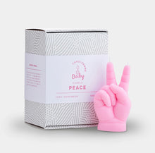 Load image into Gallery viewer, Baby Candle, PEACE, pink