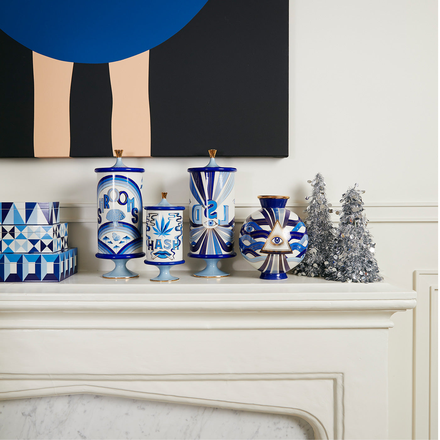 Druggist Eye Delft Vase