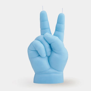 Baby Candle, PEACE, blue