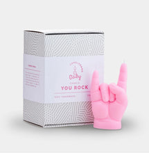 Load image into Gallery viewer, Baby Candle, YOU ROCK, pink
