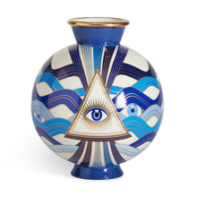 Load image into Gallery viewer, Druggist Eye Delft Vase