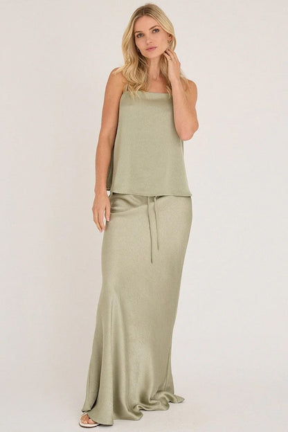 Emily Strap Top, dusty green