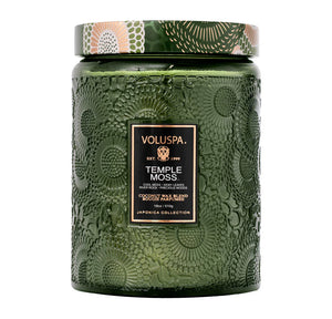 Large Jar Candle, 100h, temple moss