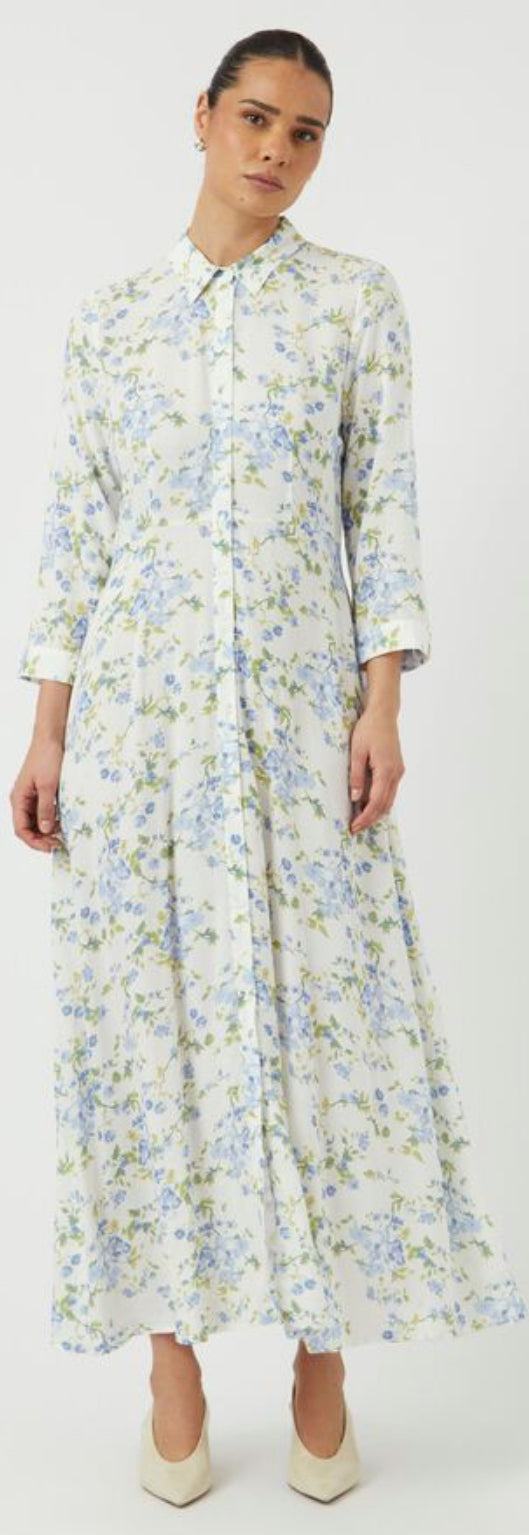 Yassavanna Long Shirt Dress, star white//sumelli