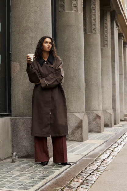 Jennah Cade Coat, chocolate brown