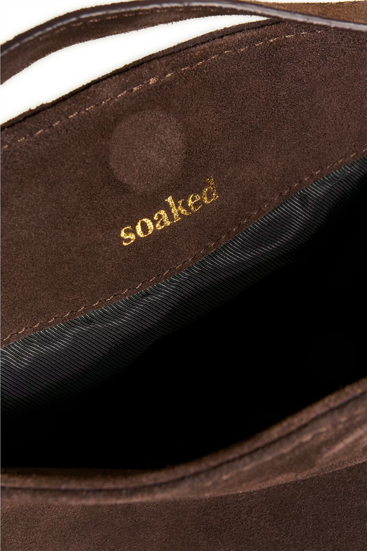 Calilje Small Suede Bag, coffee bean