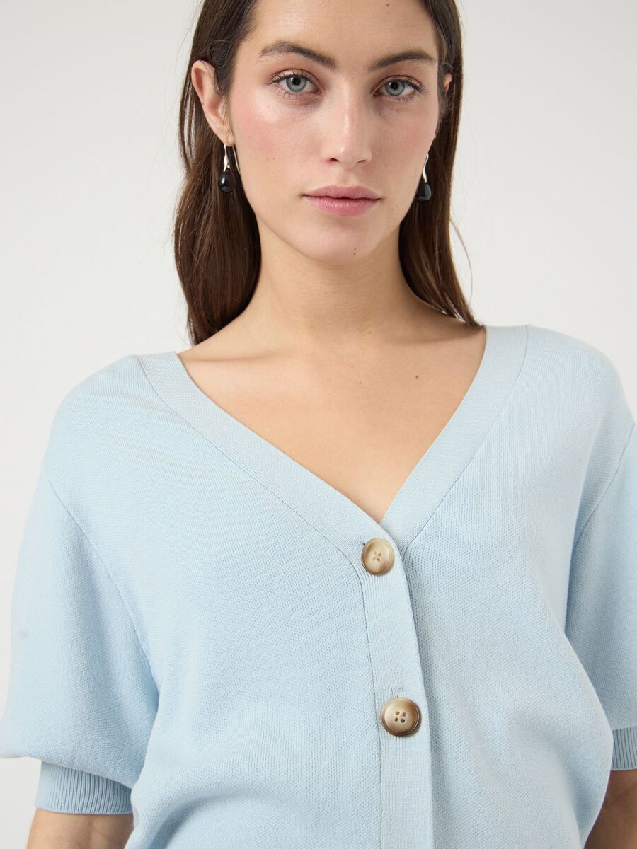 Yasfonny Knit Cardigan, skyway