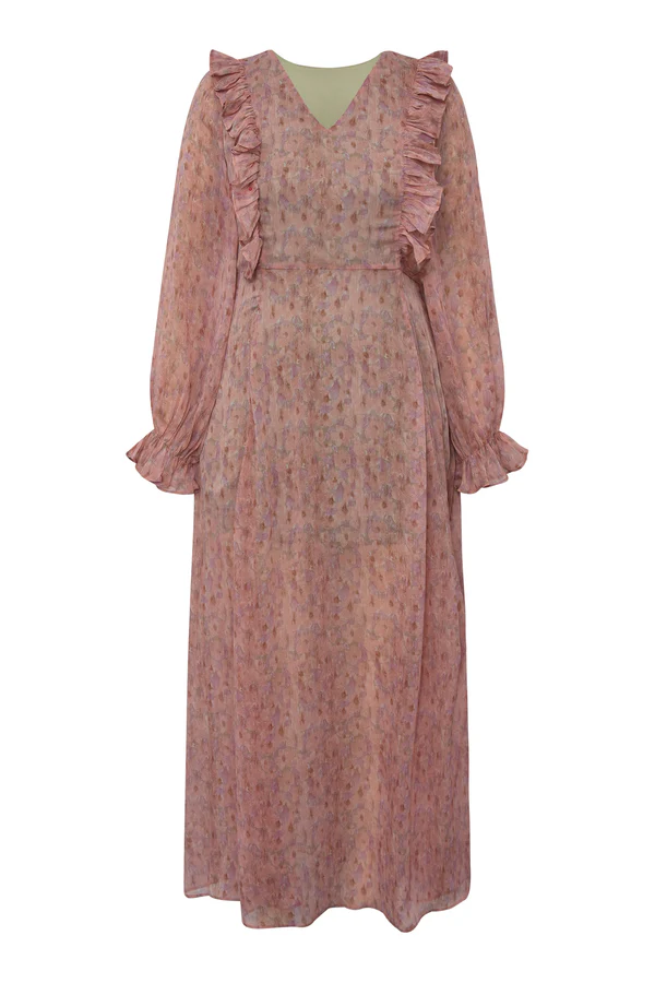 Flounce Dress, old rose