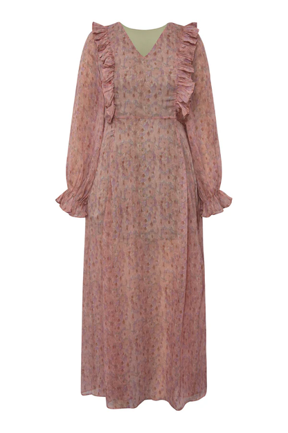 Flounce Dress, old rose