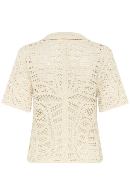 Anamy Polo Blouse, turtledove