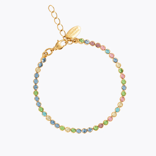 Siri Bracelet Gold, pastel combo