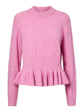 Load image into Gallery viewer, Yasemily Peplum Knit Pullover, Moonlite Mauve