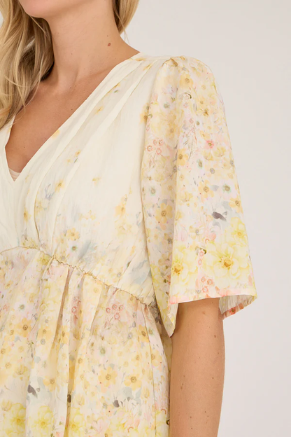 Aurora Blouse, pale yellow