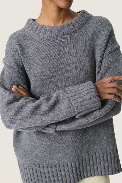 Moline Crew-Neck, grey melange