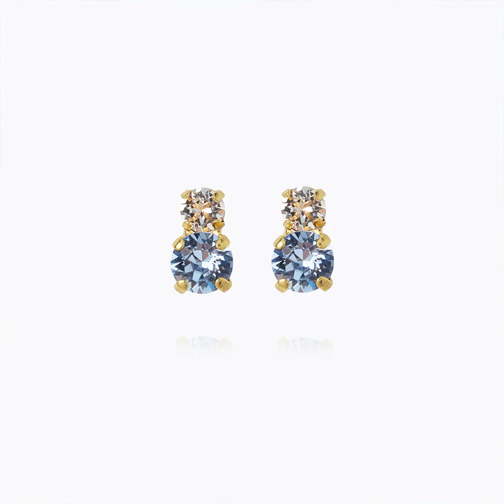 Leah earrings, blue combo