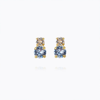 Leah earrings, blue combo