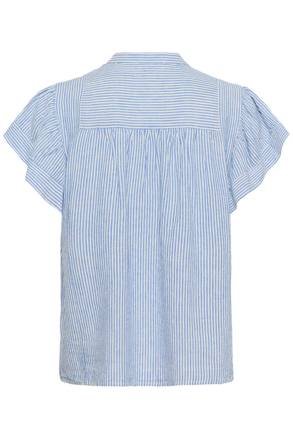 Aria Blouse, Regatta and White