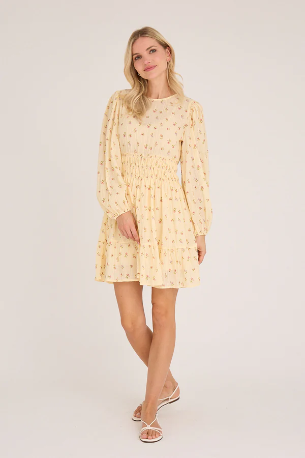 Elinor Dress, pale yellow
