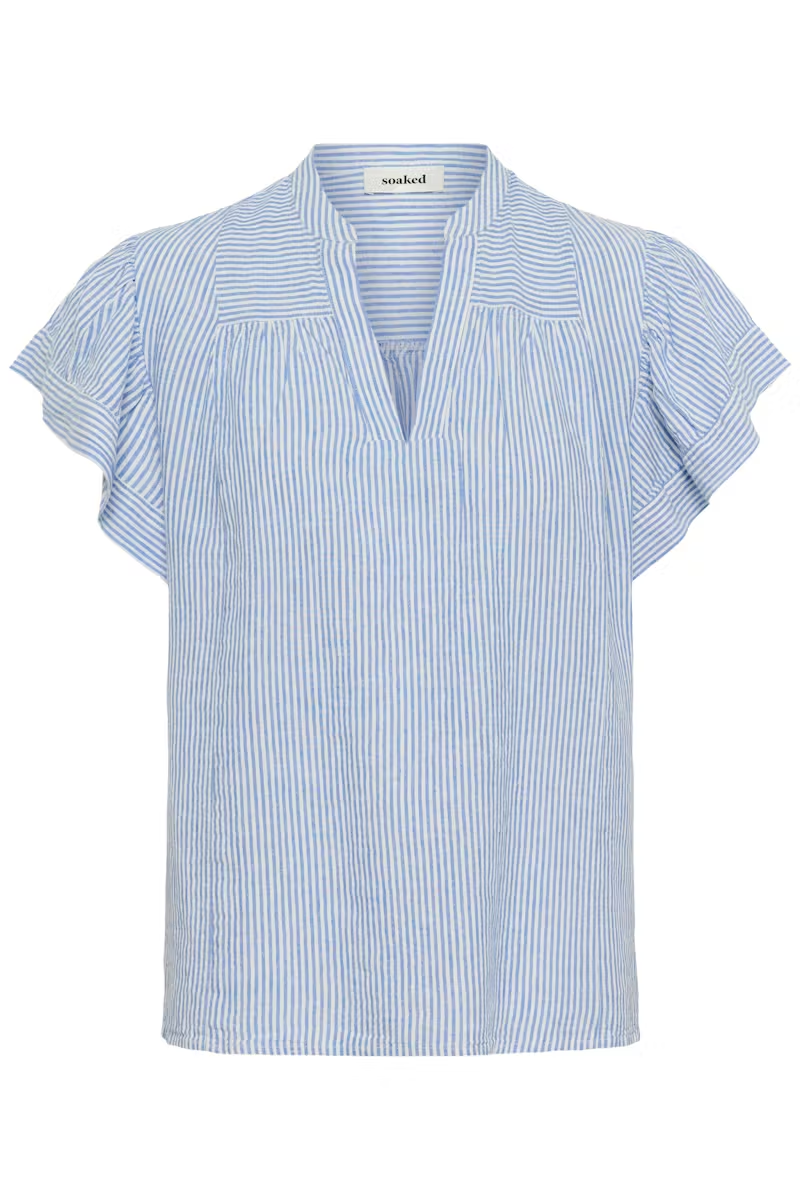Aria Blouse, Regatta and White