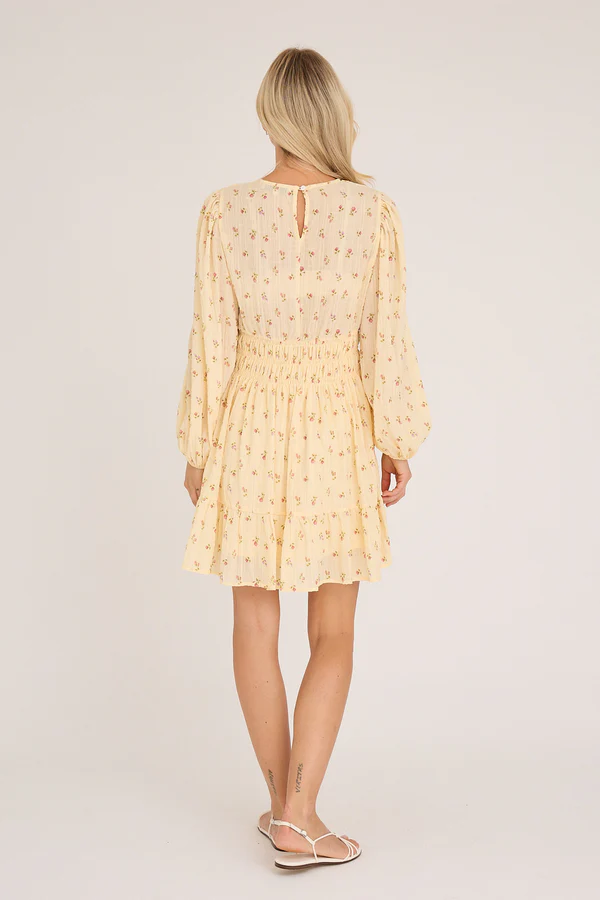 Elinor Dress, pale yellow