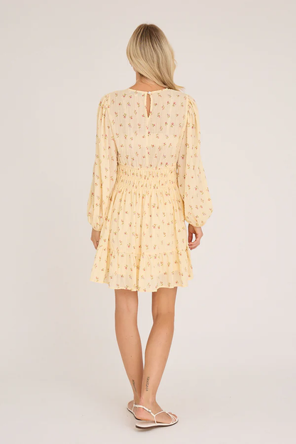 Elinor Dress, pale yellow