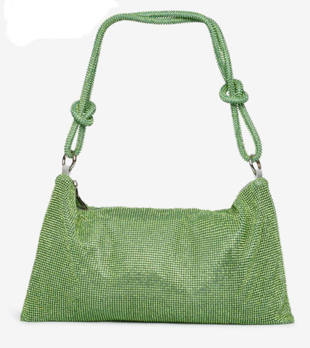 Crystal Vibes Bag, green crystal