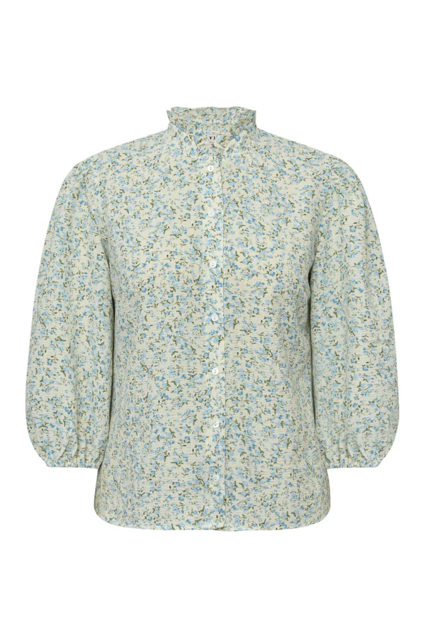 Leoni shirt, blue/white