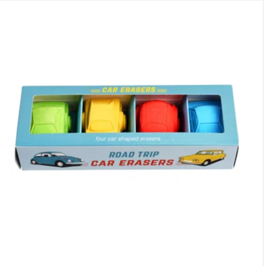 Car erasers (set of 4)