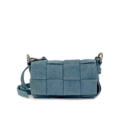 Braided iPhone Bag, denim blue