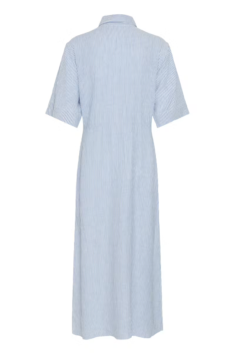Aria Maxi Dress, regatta and white