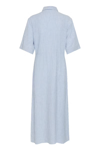 Aria Maxi Dress, regatta and white