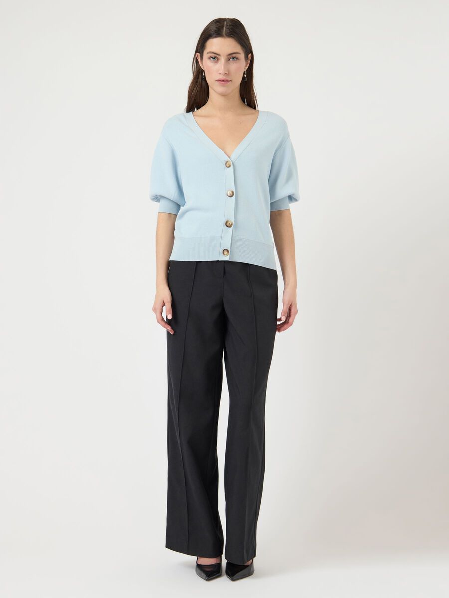 Yasfonny Knit Cardigan, skyway