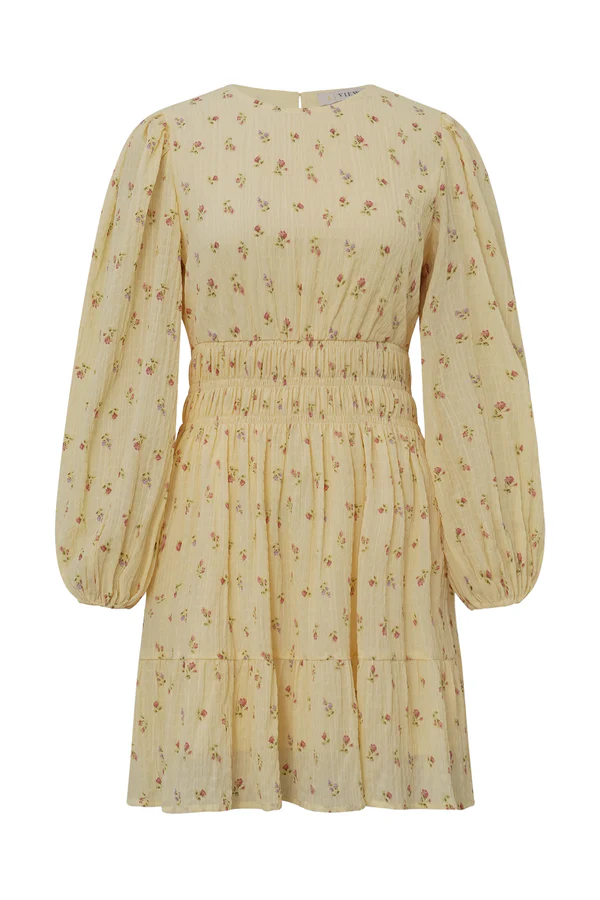 Elinor Dress, pale yellow