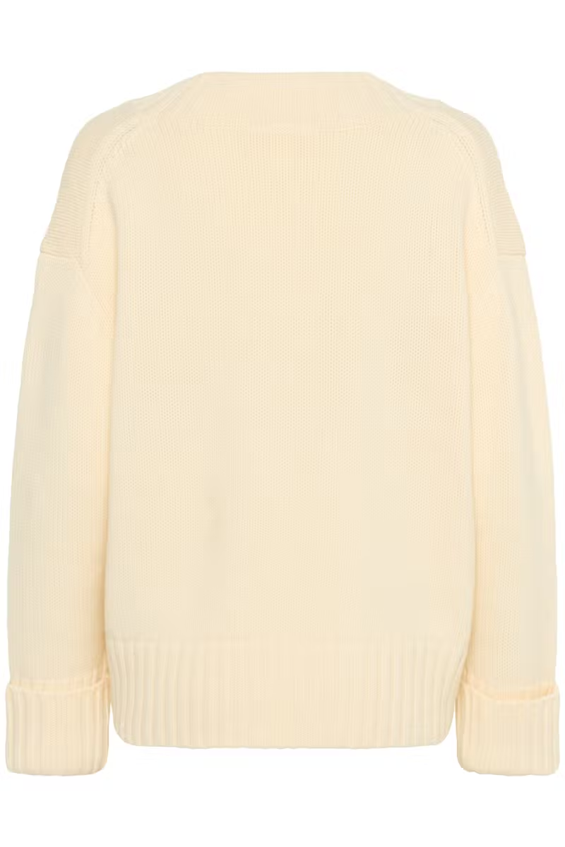 Moline V-Neck Pullover, whisper white