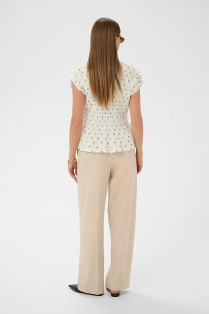 Amelie Blouse, white/black dots