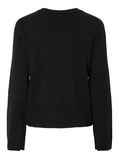 Yaspimi Knit Cardigan, black