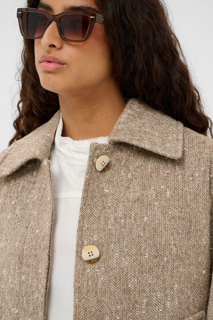 Oleia Akeleje Jacket, fossil/white twill