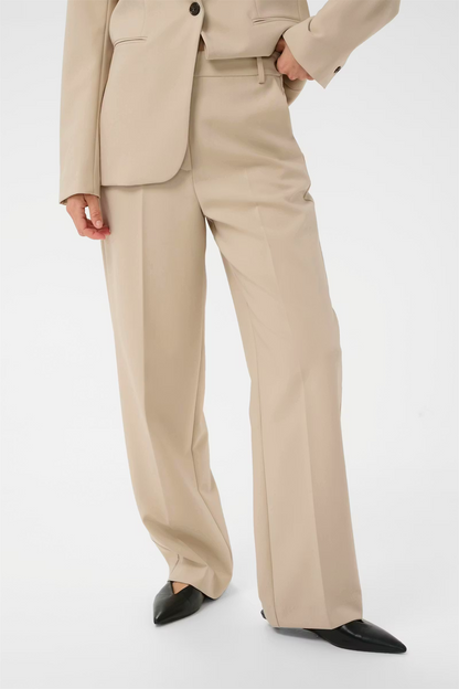 Corinne Suiting Pants, oatmeal